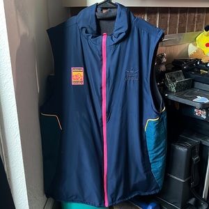 Multicolored Reversible Large Adidas Vest